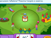 Insegnare angoli spruzzando acqua