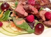 Piccione arrosto lamponi
