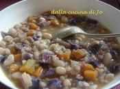 Minestra zucca fagioli orzo