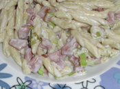 Pasta porri prosciutto