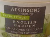 L'ANGOLO DELLA REVIEW: Crema corpo tonificante Atkinsons English Garden