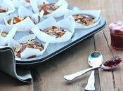 Muffins mele, mandorle lamponi