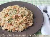 Risotto topinambur salmone affumicato