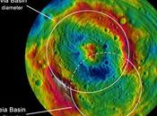 violenti impatti colpirono grande asteroide Vesta