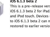 Apple rilascia 6.1.3 sviluppatori