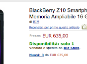 Blackberry arriva Amazon Italia euro