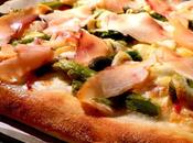 Pizza asparagi, pecorino pistacchio pesce spada affumicato