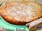 Crostata farcita mele, noci gocce cioccolato