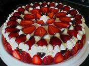 Torta panna fragole
