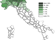 Distribuzione Voti Provincia: Lega Nord