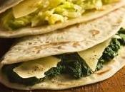 Piadina mimosa, formaggio mais