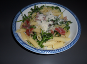 Penne rucola, speck grana