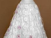 ABITO SPOSA RICICLO TESSUTI CARTA IMBALLO (Abilmente 7-10 Marzo 2013) Upcycled fabric scrap paper bridal gown