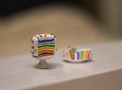 Rainbow (mini)cake.