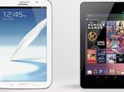 Samsung Galaxy Note Nexus 7:ecco video confronto tablet