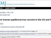 Articolo 2007 British Medical Journal espone effetti avversi vaccino Gardasil contro papilloma virus (tra quali vengono menzionati paralisi, aborto anomalia fetale)