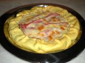 Quiche coste, prosciutto cotto mozzarella