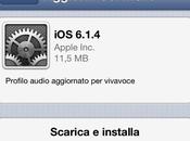 Istruzioni come aggiornare 6.1.4 iPhone Apple nuova versione firmware