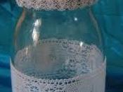 Regalo ecologico festa della mamma barattolo vetro decorato