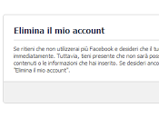 Eliminare proprio account Facebook definitivamente, possibile?