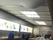 Apple Store York rischio: pioggia provoca infiltrazioni soffitto