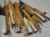 Mazze, accette, baionette, arsenale sequestrato. tremila agenti impiegati. stiamo parlando un'azione guerra, partita calcio.