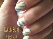 Rainbow Stripes Nail