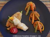 Alternative Involtini Pesce Cajun Verdurine Fritto Fiori Zucca Fish Rolls with Vegetable Sticks Fried Courgette Flowers