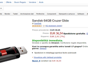 Chiavetta Pendrive Sandisk 64GB Cruzer Glide 36,54 euro