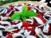Torta rustica caprese stracchino funghi freschi