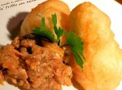 Baccala' fritto salsa cousbareia