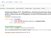 Samsung Galaxy euro spedizione Amazon Prime