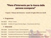presenta Prefettura Trapani "piano intervento persone scomparse"