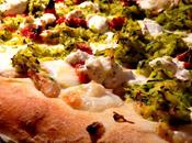 PIZZA zucchine allo ZAFFERANO, ROBIOLA tartufo crema BACCALA'