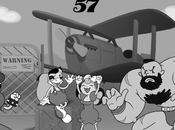 Videogame rifatti come vecchi cartoon bianco nero