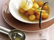 Melone marinato granita limone.