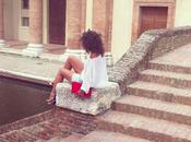 White Multicolor Heels