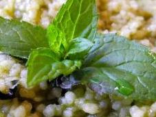 Cous cous all’infuso menta spinaci