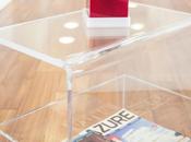 Tavolino salotto plexiglass misura design trasparente