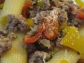 Pasta peperoni carne macinata