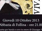 Banda Follina cori della Vallata omaggiano Giuseppe Verdi, giovedĂŹ ottobre 2013
