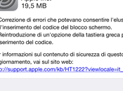 Apple rilasciato un’aggiornamento