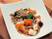 Farro surimi, melone olive taggiasche