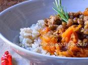 Riso integrale lenticchie zucca
