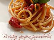 Bucatini zenzero pomodorini confit bottarga