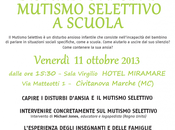 Disturbi d’ansia mutismo selettivo: convegno Civitanova