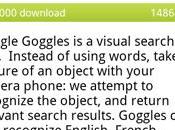 Google Goggles Android: aggiornamento supporto alla traduzione testo!