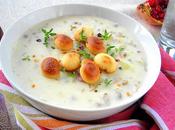 England Clam Chowder Zuppa Cremosa Vongole Nord-Est America