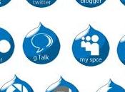 icone social network stile Drupal