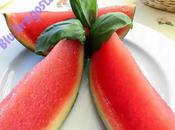 Watermelon vodka jelly: gelatina anguria